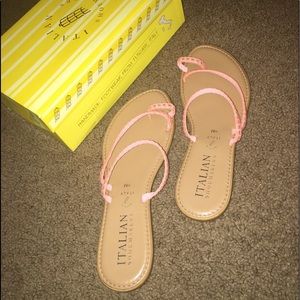 Comfortable peach sandals
